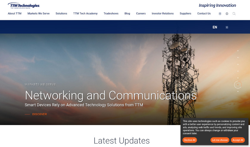 ttm frontpage screenshot